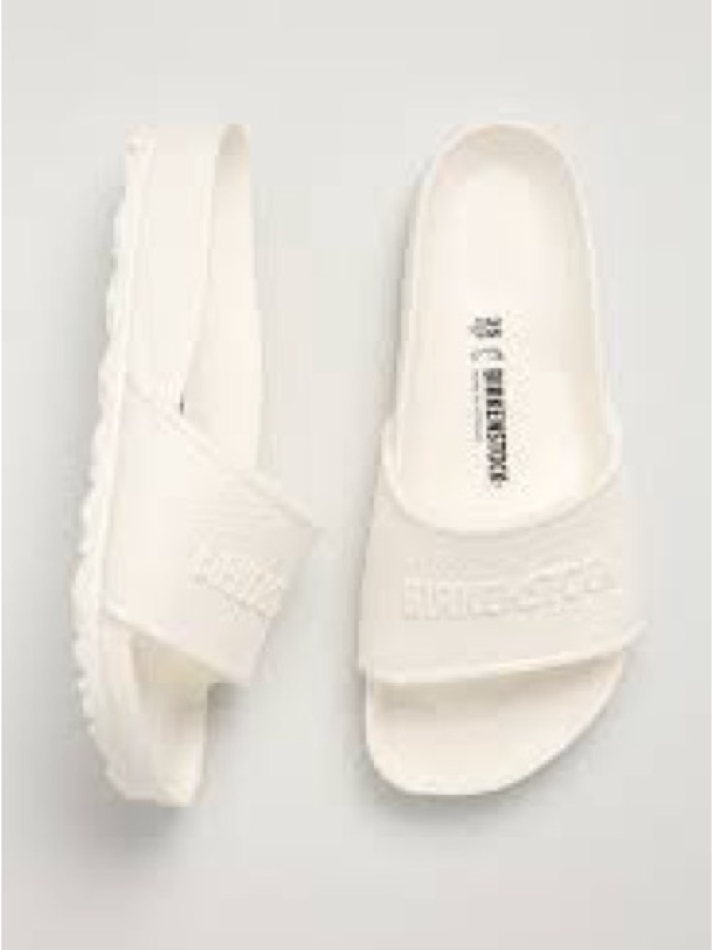 Birkenstock Barbados EVA White Slide Sandals Women’s Size 8 / EU 39 Narrow - Picture 2 of 11